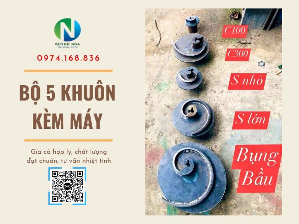 Bộ 5 khuôn kèm máy