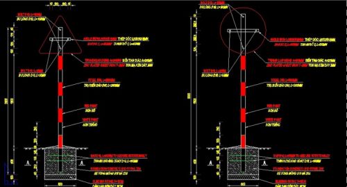 Bản vẽ Biển báo giao thông Đường bộ