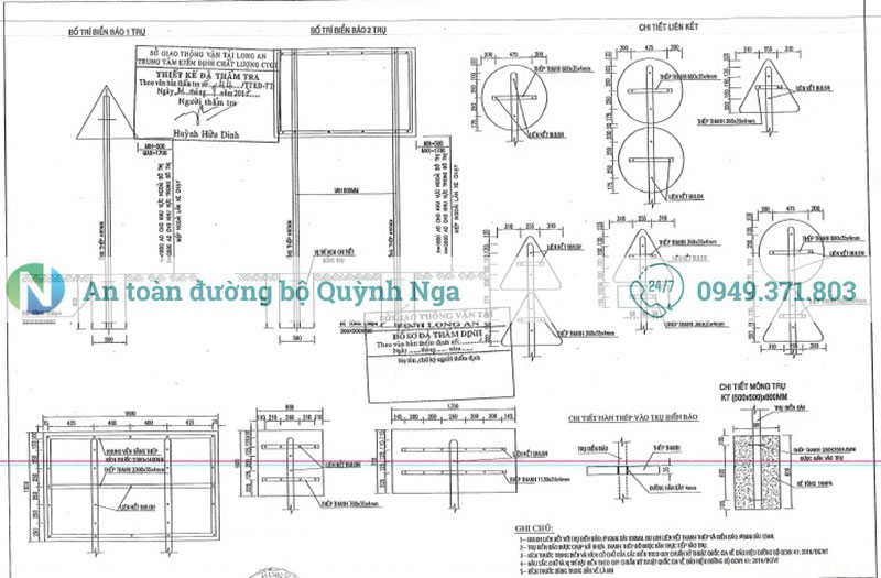 Bản vẽ biển báo giao thông