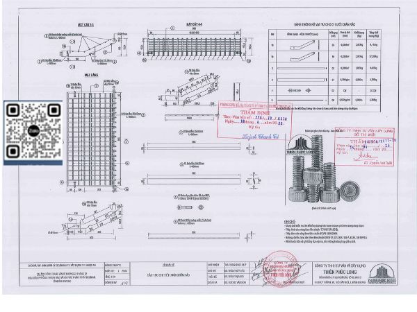 Bản vẽ lưới chắn rác tại Bình Dương
