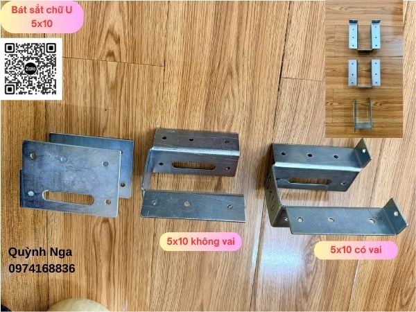 Bát sắt chữ U kích thước 5x10