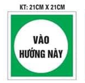 Biển báo an toàn điện - Vào hướng này