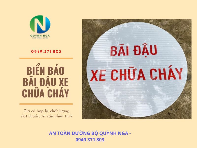 Biển báo bãi đậu xe chữa cháy