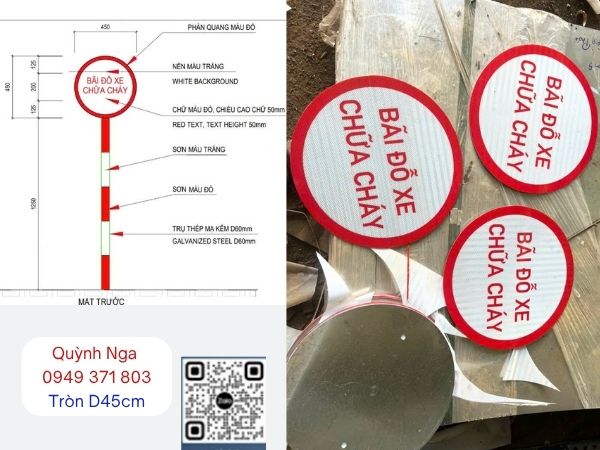 Biển báo D45cm tại Mỹ Tho, Tiền Giang