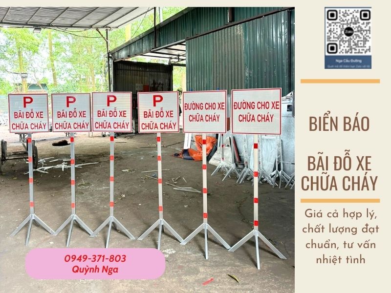 Biển báo bãi đỗ xe chữa cháy tại Dự Án Thanh Hoá