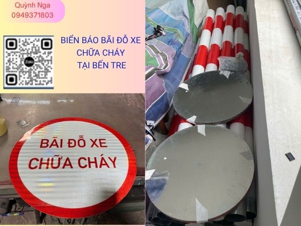 Biển báo bãi đỗ xe chữa cháy tại dự án KCN Bến Tre Biển báo bãi đỗ xe chữa cháy tại dự án KCN Bến Tre