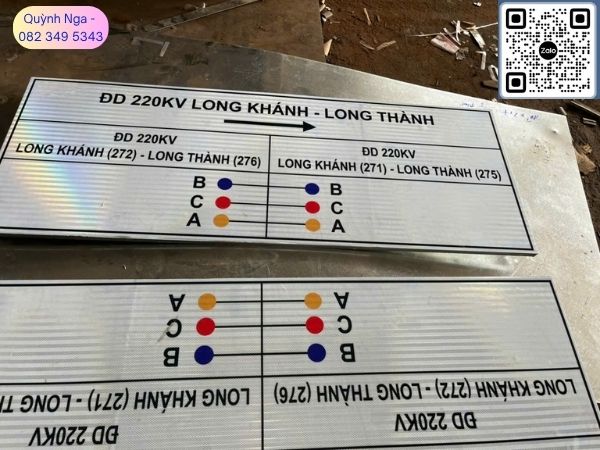 Biển báo Bảng phân mạch điện 