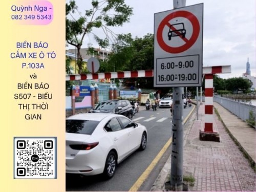 Biển Báo Cấm Ô Tô P.103a – Ý Nghĩa Và Kích Thước