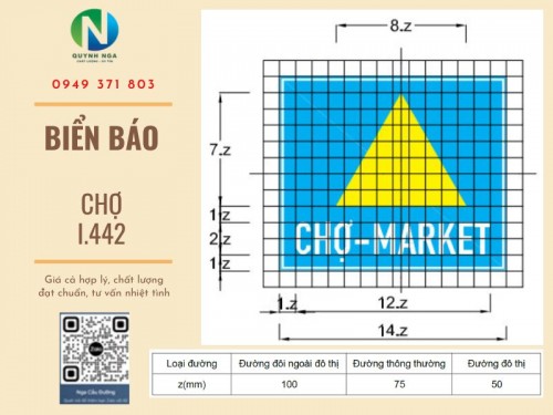 Biển Báo Chợ I.442 Ý Nghĩa Và Kích Thước