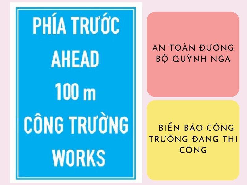 Mẫu Biển Báo Công Trường Đang Thi Công