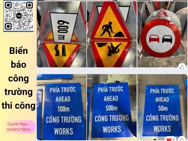 Biển báo công trường thi công tại dự án Nha Trang , Khánh Hoà T5/2026