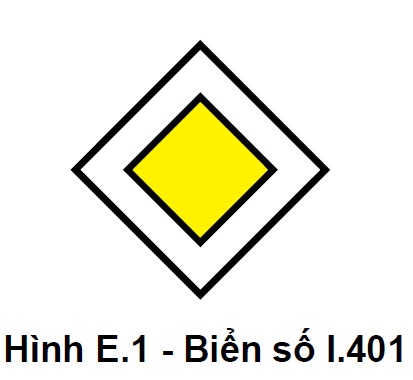 Biển báo giao thông hình thoi màu vàng có ý nghĩa gì