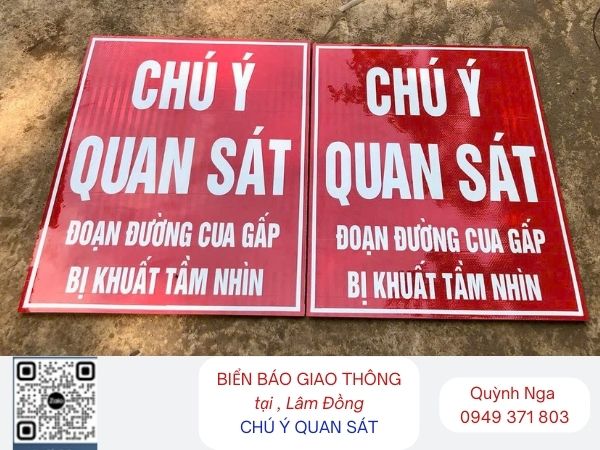 Biển báo chú ý quan sát