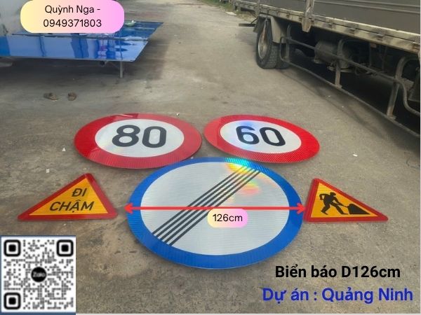 Biển báo hết tất cả các lệnh cấm - tròn D1260mm tại Dự án Quảng Ninh Biển báo hết tất cả các lệnh cấm - tròn D1260mm tại Dự án Quảng Ninh
