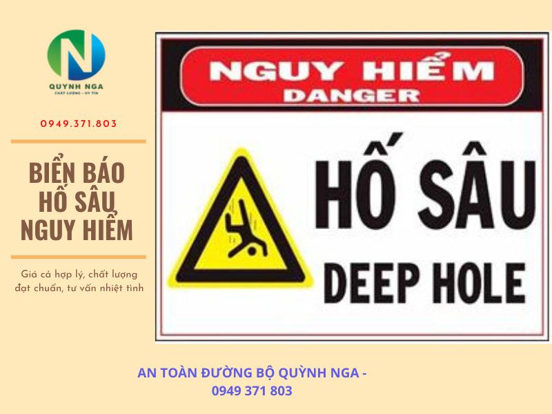 Biển báo hố sâu nguy hiểm