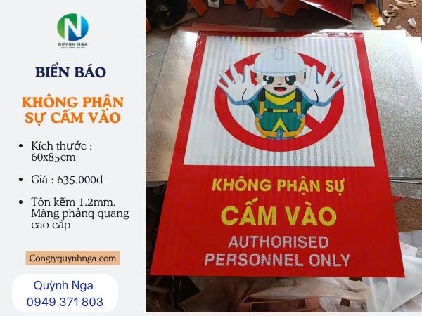 Quỳnh Nga - Đơn vị Cung Cấp biển báo Không phận sự cấm vào - Biển báo an toàn công trường Quỳnh Nga - Đơn vị Cung Cấp biển báo Không phận sự cấm vào - Biển báo an toàn công trường