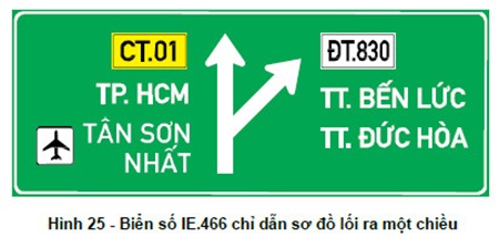 Biển báo lối ra 1 chiều IE.466