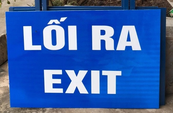 Biển báo lối ra Exit