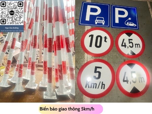 Biển báo giao thông phản quang 5km/h loại cố định