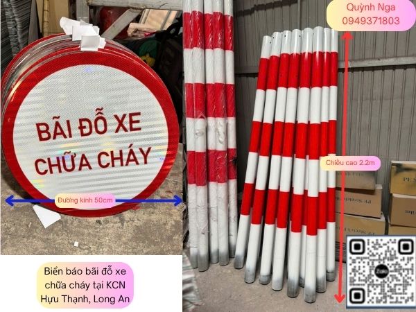 Biển báo phản quang Bãi đỗ xe chữa cháy tại Đức Hoà, Long An T4/2026