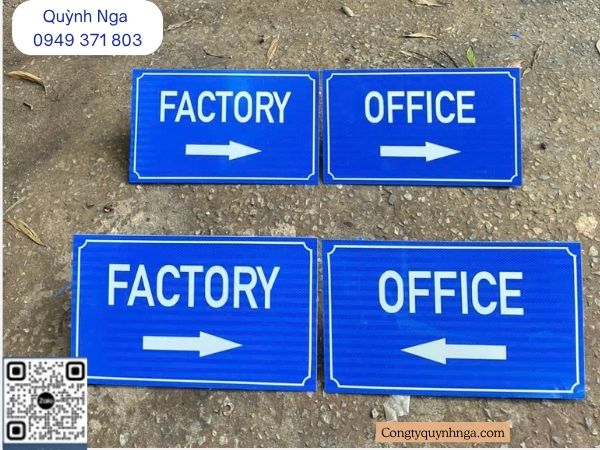 Biển báo tên đường tại dự án Hà Nội