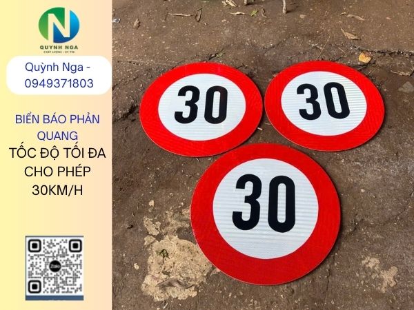 Biển báo tốc độ tối đa cho phép 30km/h Biển báo tốc độ tối đa cho phép 30km/h