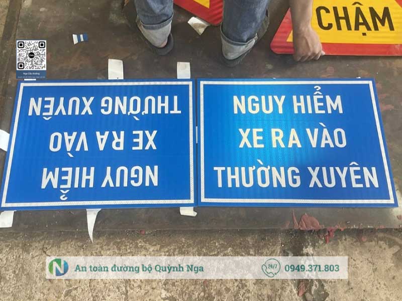 Biển báo xe ra vào thường xuyên tại Công trình tp Hồ Chí Minh