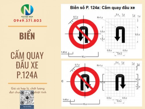 Biển Báo Cấm Quay Đầu Và Cấm Rẽ - P.124