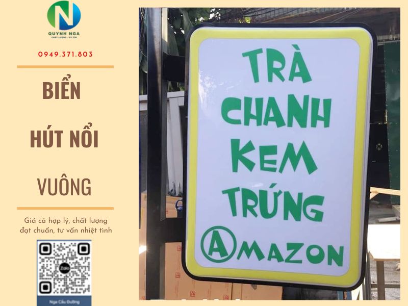 Biển hút nổi vuông Quỳnh Nga