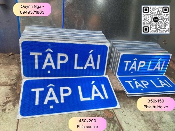 Biển Tập lái phản quang - cung cấp tại trường tập lái Vĩnh Phúc Biển Tập lái phản quang - cung cấp tại trường tập lái Vĩnh Phúc