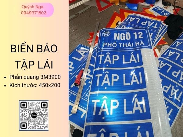 Biển báo tập lái phản quang