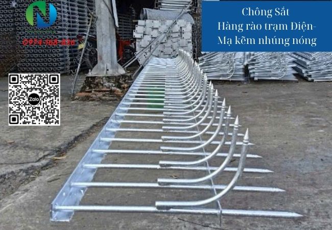 Chông sắt trạm điện Mạ kẽm nhúng nóng