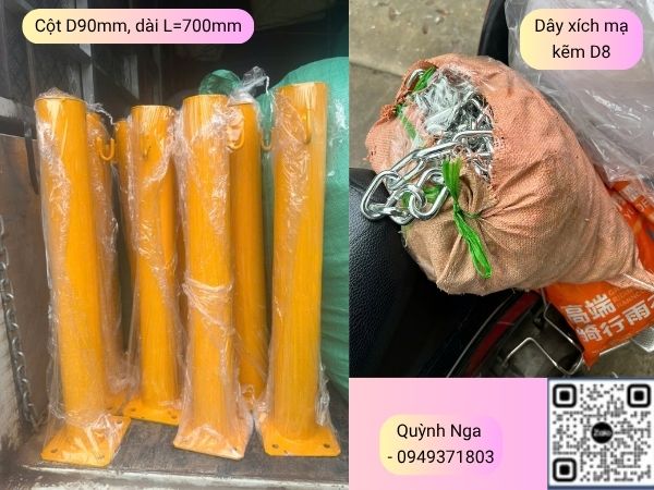 Cọc tiêu dây xích D90, L=700mm tại Hà Nội