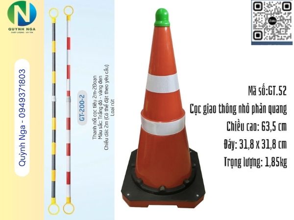 Cọc tiêu giao thông GT2 và thanh nối co rút