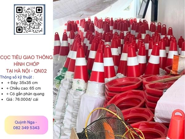 Cọc tiêu giao thông hình chóp tại Hà Nội - Mã QN02 - Cao 65cm Cọc tiêu giao thông hình chóp tại Hà Nội - Mã QN02 - Cao 65cm