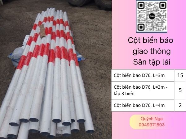 Cột biển báo sân tập lái tại Nghệ an