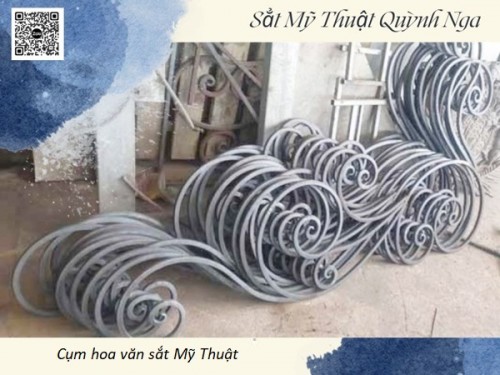 Cụm Hoa Sắt Mỹ Thuật Cho Mái Kính, Cửa Cổng, Hàng Rào Và Lan Can 