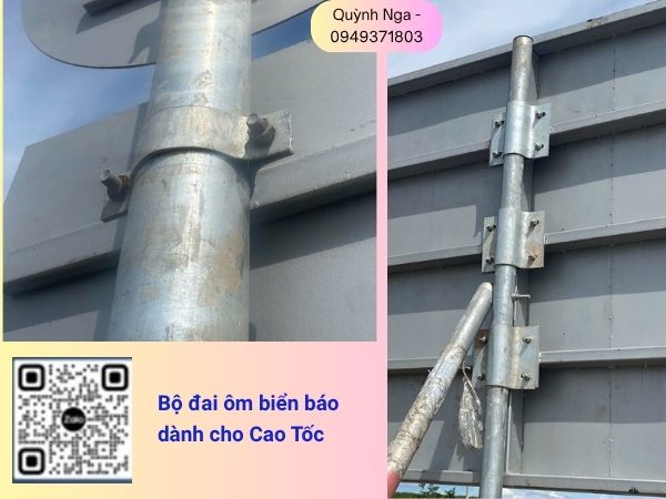 Đai ôm biển báo dày 5mm Đai ôm biển báo dày 5mm