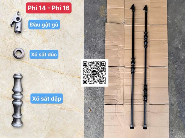 Mẫu con tiện cầu thang có đầu gật gù Mẫu con tiện cầu thang có đầu gật gù