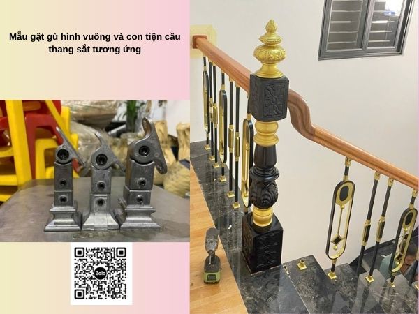 Mãu Lan Can Cầu Thang săt có sử dụng Gật Gù Con tiện sắt Mãu Lan Can Cầu Thang săt có sử dụng Gật Gù Con tiện sắt