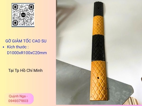 Gờ giảm tốc cao su 1000x100x20mm