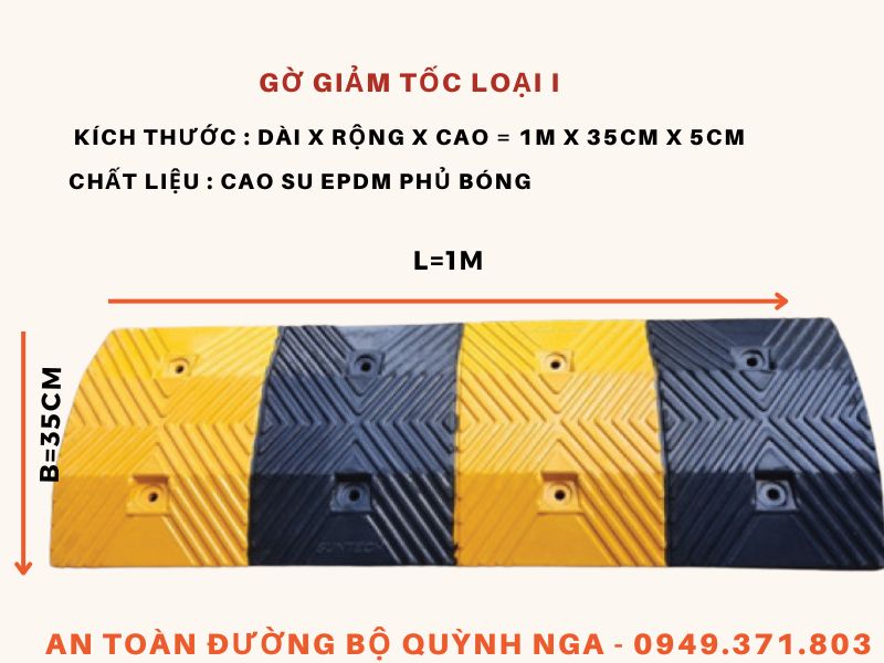 Gờ giatm tốc cao su loại 1