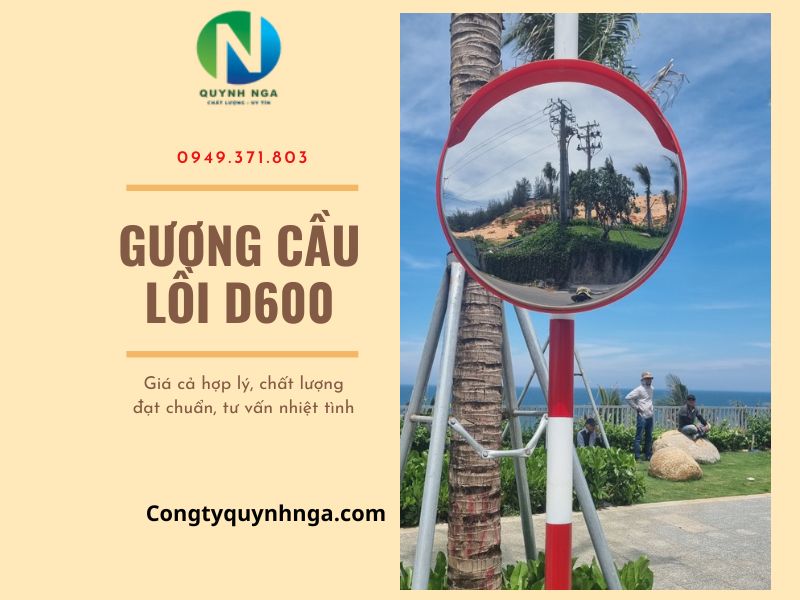 Gương cầu lồi D600 inox