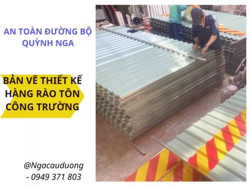 BẢN VẼ THIẾT KẾ VÀ BÁO GIÁ HÀNG RÀO TÔN CÔNG TRƯỜNG