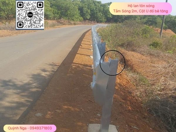 Hộ Lan Tôn Sóng - Lan can Phòng Hộ Nửa Cứng dạng cột U