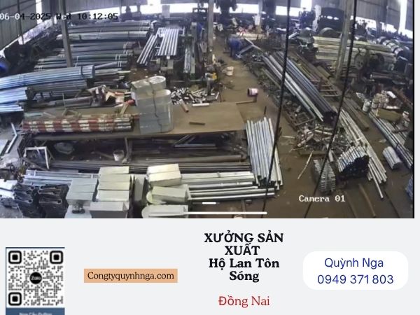 Xưởng gia công hộ lan tôn sóng Quỳnh Nga