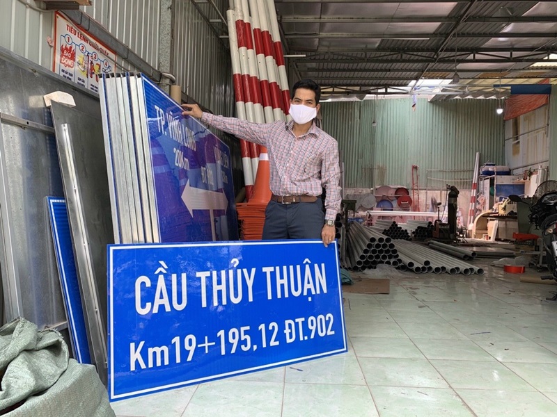 Kích thước biển báo tên cầu I439