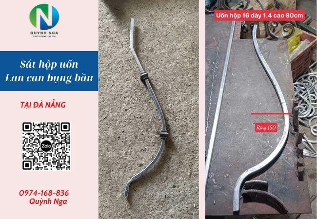 Sắt hộp uốn mỹ thuật Lan can ban công