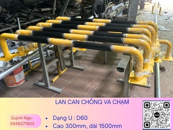 Lan can chống va chạm dạng U - D60 Lan can chống va chạm dạng U - D60