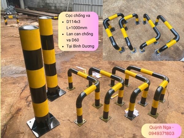 Biện pháp chống va chạm - Cột chống va và lan can chống va chạm tại Nhà máy Masan Bình Dương Biện pháp chống va chạm - Cột chống va và lan can chống va chạm tại Nhà máy Masan Bình Dương
